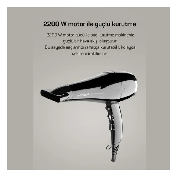 Arzum Ar596 İmaj 2200 W İyonlu Saç Kurutma Makinesi - Görsel 6