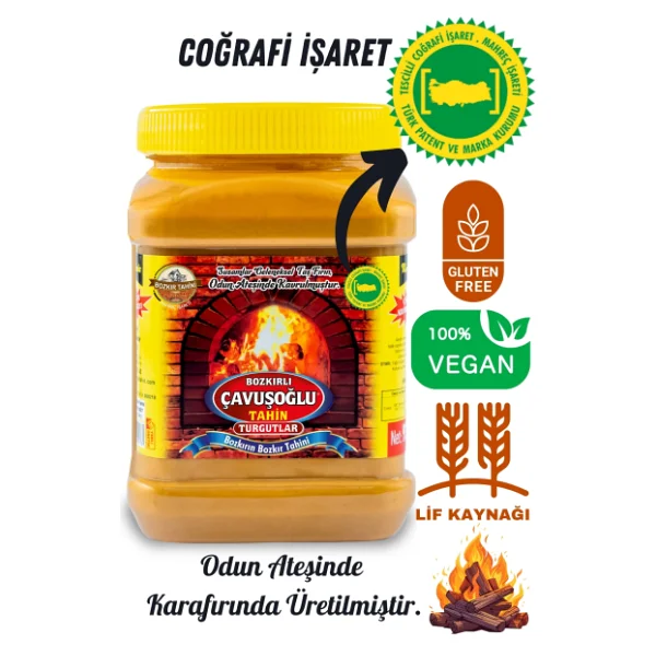 Bozkırlı Çavuşoğlu Odun Ateşinde Kepeksiz Bozkır Tahini 930g X 4 - Görsel 2
