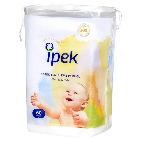 İpek Maxi 60'lı 24 Adet Bebek Temizleme Pamuğu - Görsel 3