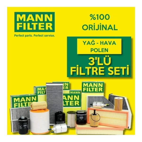 Chevrolet Aveo 1.3 D Mann-Filter Filtre Bakim Seti 3lu - Görsel 4