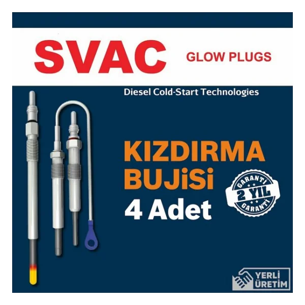 Fiat Linea 1.3 Multijet Svac Kızdırma Bujisi 2007-2017 4 Adet - Görsel 3