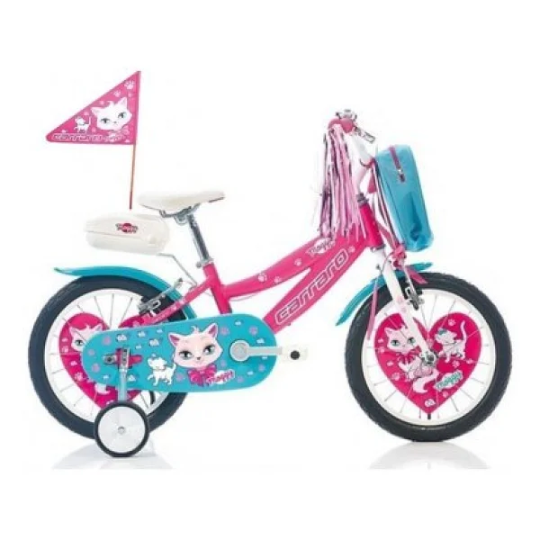 Carraro Moggy Pembe-Beyaz-Turkuaz 16 Jant Kız Çocuk Bisikleti - Görsel 4