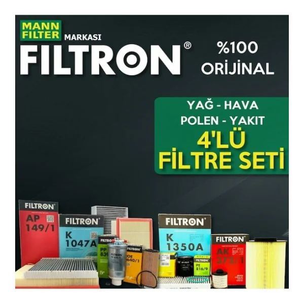 Honda Accord 2.0 Filtron Filtre Bakim Seti 2003-2008 K20 4lu - Görsel 3