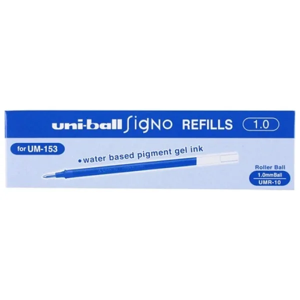 Uni-Ball Umr-10 (Um-153) 12'li Kutu Kalem Yedeği Mavi - Görsel 7