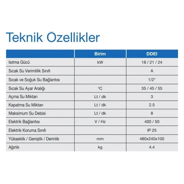 Demirdöküm Ddeı 21 Kw Ani Su Isıtıcı - Görsel 5