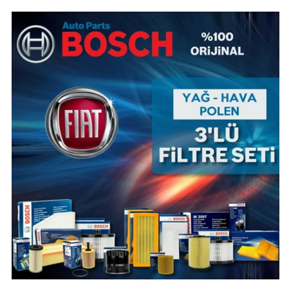 Bosch Fiat Linea 1.3 Multijet Filtre Bakım Seti 2007-2012 66kw - Görsel 3