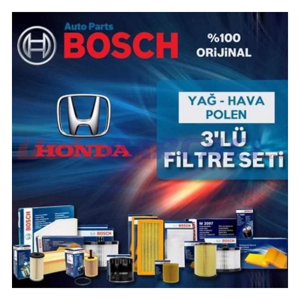 Honda Jazz 1.4 Bosch Filtre Bakım Seti 2002-2008 L13a - Görsel 3