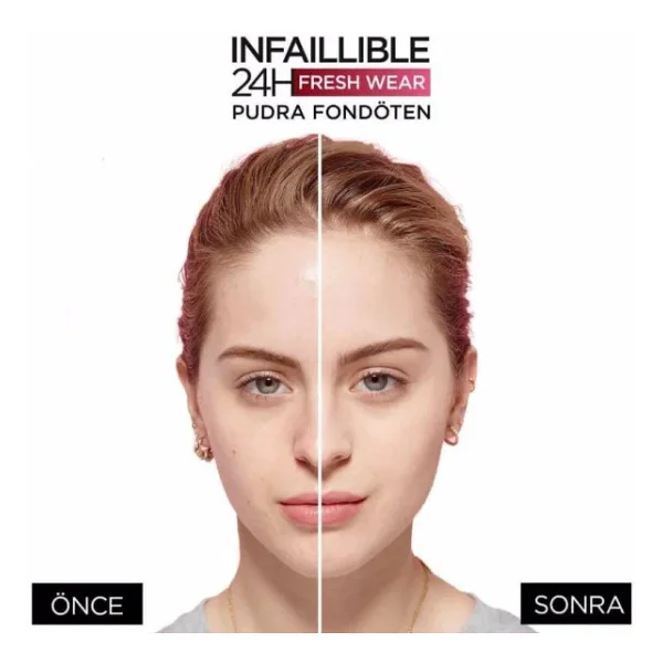 L'oreal Paris Infaillible 24h Fresh Wear 220 Sand 9 Gr Pudra Fondöten - Görsel 4