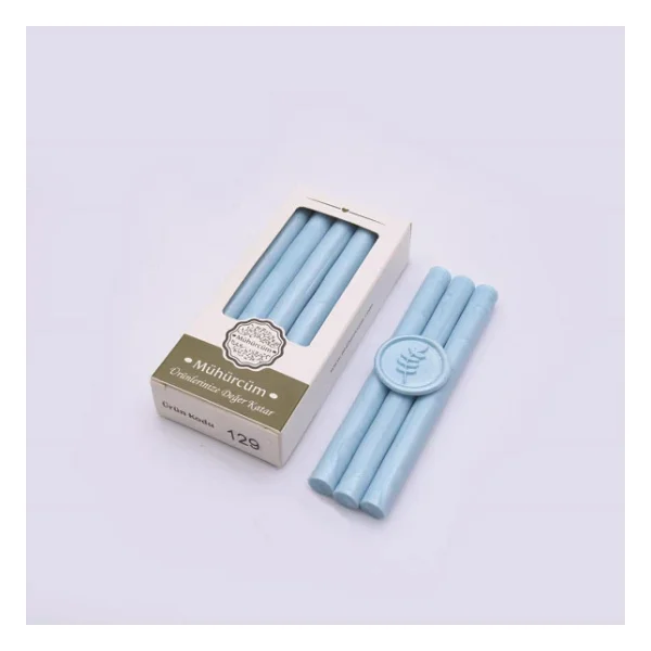 Mühür Mumu Çubuk 11mmx120mm 10 Lu Paket Model: 129 Mavi Bulut - Görsel 3