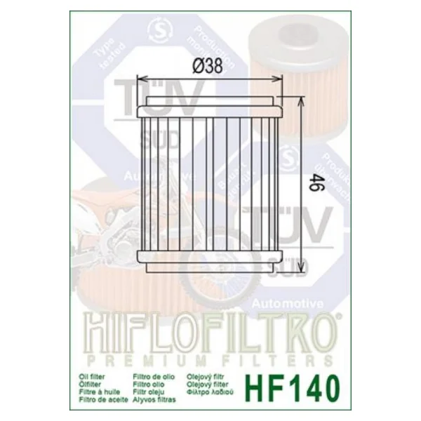 Hiflo Hf140 2012-2017 Gas Gas Ec 250 F Uyumlu Yağ Filtresi - Görsel 4