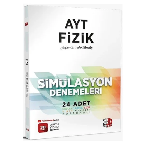3d Yayınları Ayt Fizik Simülasyon Denemeleri - Görsel 7