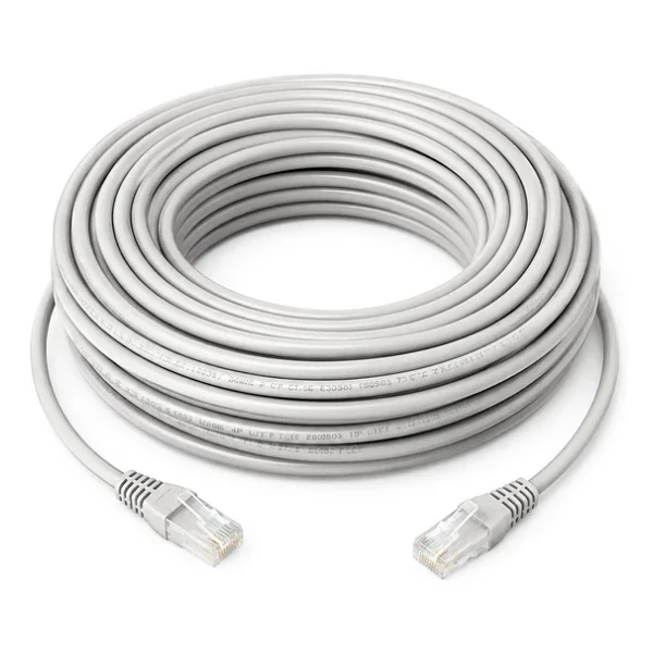 Powermaster Cat5 Network Ethernet İnternet Kablosu 40 Metre Kablo Gri Kaliteli - Görsel 4