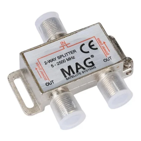 Mag 1 In 2 Splitter 5-2500 MHz Bolucu TV Anten Coklayici 1 Giris 6 Cikis Dagitici - Görsel 3