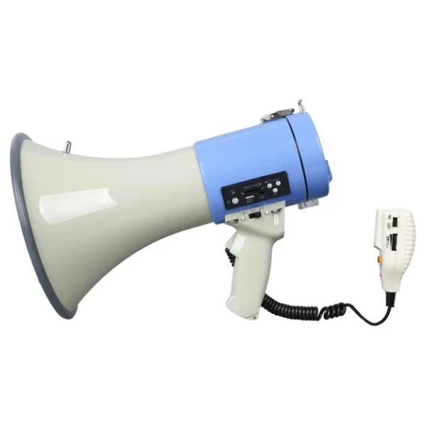 Magicvoice Mv-66 USB Sd Mmc Mayklı 25 W Megafon Pilli Ve Şarj Üniteli Sirenli Can Kurtaran Yüksek Sesli Megafon - Görsel 4