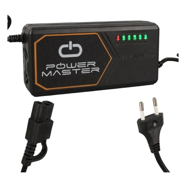 Powermaster Pm-31801 60 Volt - 20 Amper Iec C15 Dişi Uçlu Kapasite Göstergeli Elektrikli Bisiklet Şarj Akü Cihazı (Adj160-01) - Görsel 5