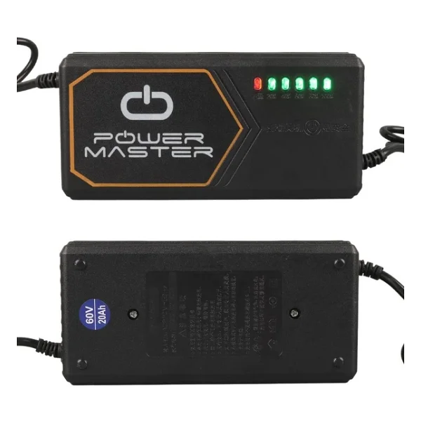 Powermaster Pm-31801 60 Volt - 20 Amper Iec C15 Dişi Uçlu Kapasite Göstergeli Elektrikli Bisiklet Şarj Akü Cihazı (Adj160-01) - Görsel 6