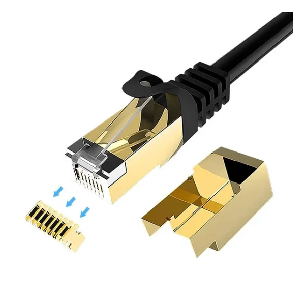 Powermaster Cat7 Ethernet Kablo 1 Metre İnternet Kablosu Hazır Kablo Yüksek Kaliteli - Görsel 2