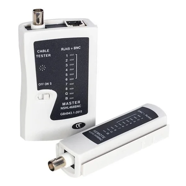 Powermaster Rj45 Rj11 Bnc Kablo Ethernet Telefon İnternet Kablosu Test Cihazı Ölçüm Aleti - Görsel 2