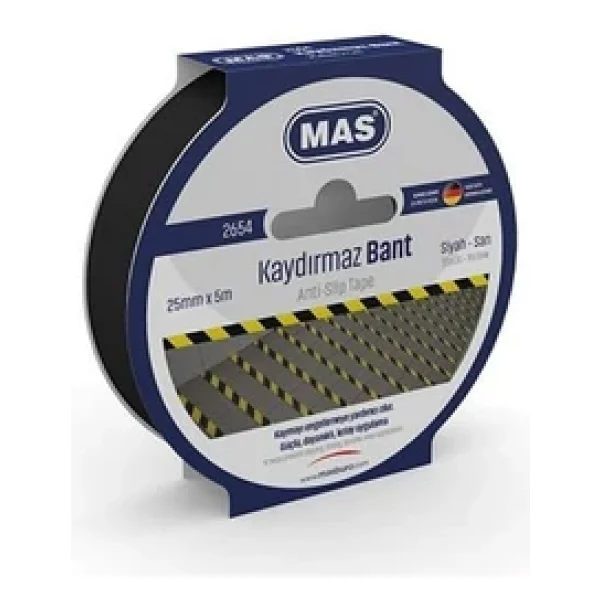 Mas 2654 Kaydırmaz Bant 25 Mm X 5 Mt Sıyah - Görsel 4