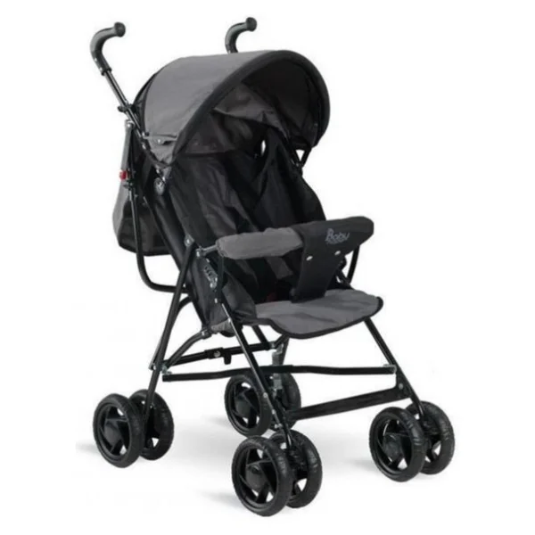 Babyhope Sc-100 Tam Yatarlı Gri Baston Bebek Arabası - Görsel 4