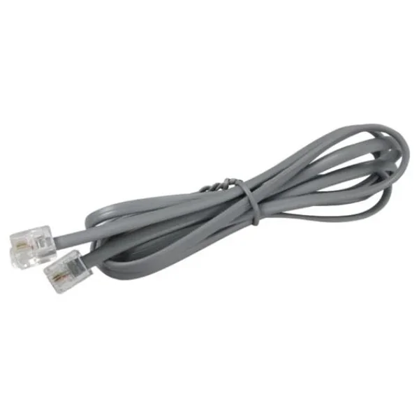 Powermaster PM-1277 Telefon Hat Kablosu Hazır 1.5 Metre 6P/2C Jack Soketleri Takılı Sabit Hat Telefon Kablosu - Görsel 3