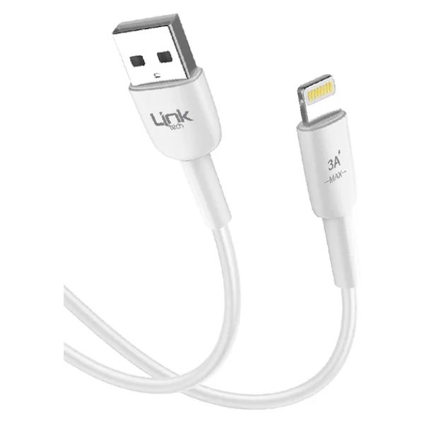 Linktech Safe K601 1 M Beyaz USB To Lightning Hızlı Şarj Kablosu - Görsel 4