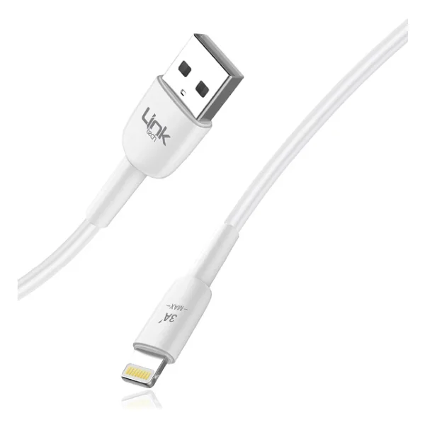 Linktech Safe K601 1 M Beyaz USB To Lightning Hızlı Şarj Kablosu - Görsel 5