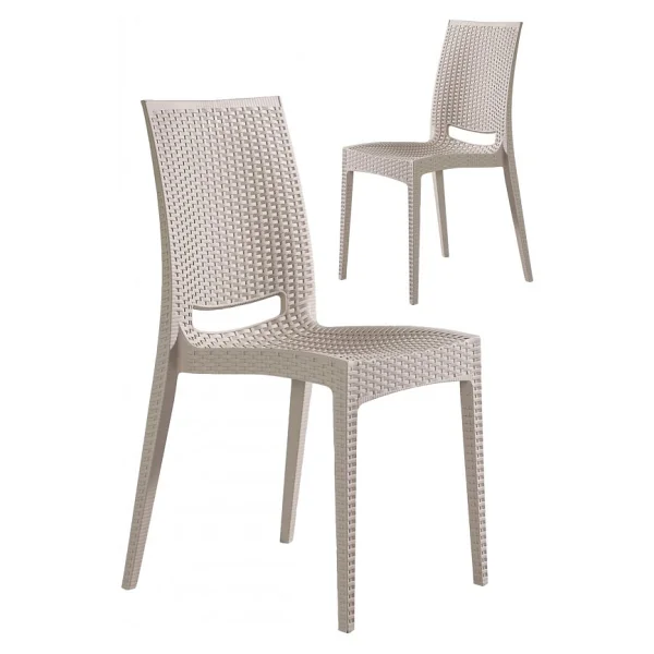 Sandalie 2 Adet Rattan Cappucino Sandalye / Balkon-Bahçe-Teras - Görsel 3