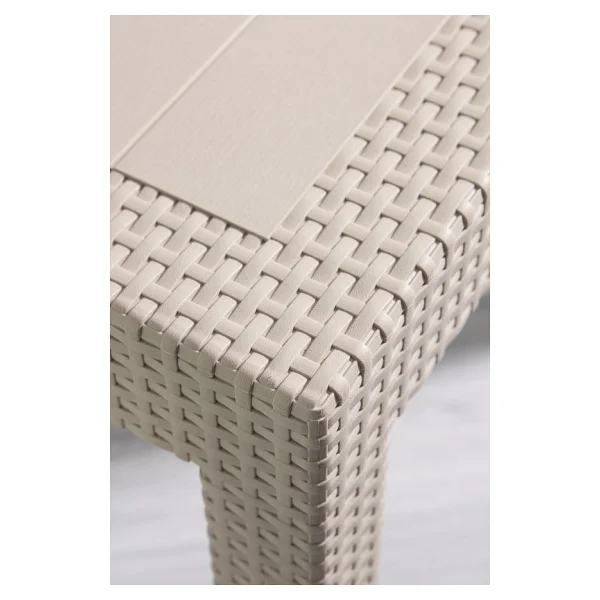 Sandalie Rattan 80x80 Camsız Cappucino Masa - Bahçe&Balkon&Teras - Görsel 5