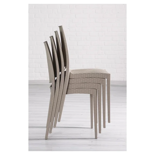 Sandalie 2 Adet Rattan Cappucino Sandalye / Balkon-Bahçe-Teras - Görsel 5