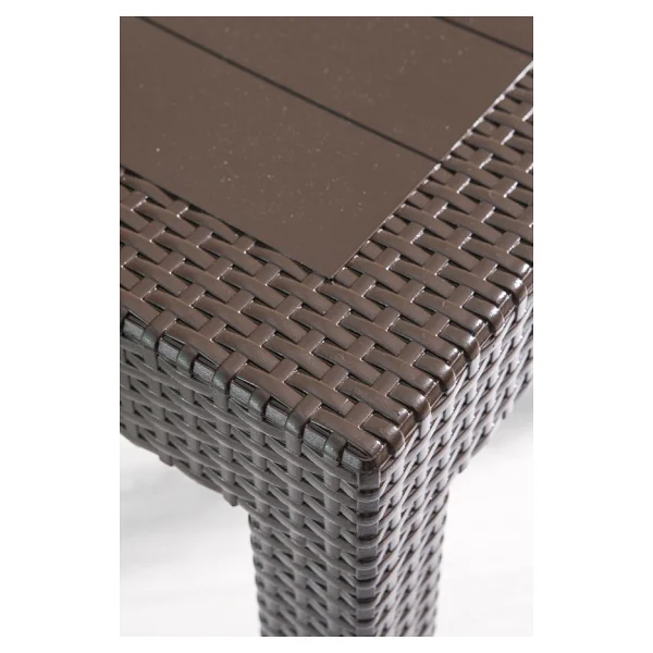 Sandalie Rattan 80x80 Camsız Kahve Masa - Bahçe&Balkon&Teras - Görsel 6