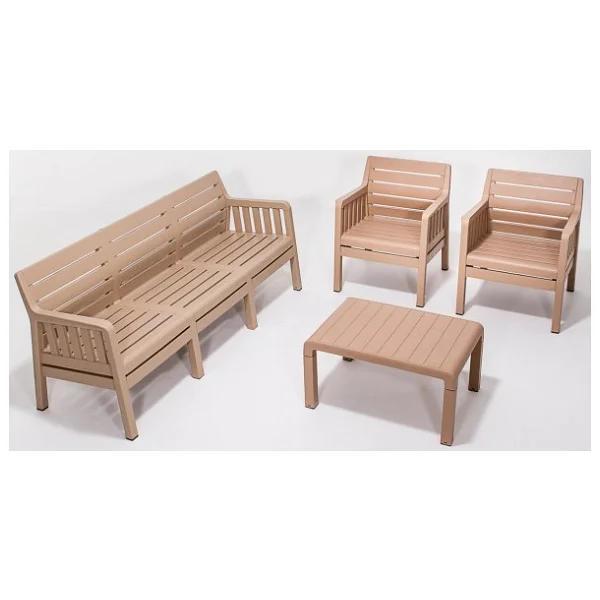 Sandalie Lara 3+1+1+Sehpa Mindersiz Cappuccino Bahçe & Balkon Takımı - Görsel 5