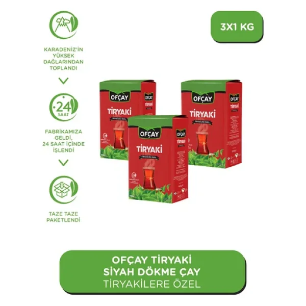 Ofçay Tiryaki 1 Kg 3'lü Çay - Görsel 4