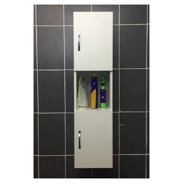 Irmak Mobilya 2 Kapaklı Bölmeli Banyo Asma Boy Dolabı Çok Amaçlı Duvara Monteli Dolap - Görsel 5