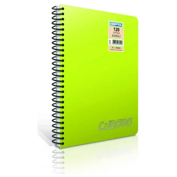 Gıpta Chromo Spiralli A5 80 Yaprak Kareli Defter - Görsel 4