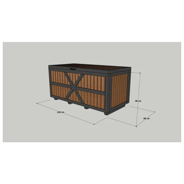 Mandu Sg06 Ahşap Bahçe Sandığı - Görsel 7