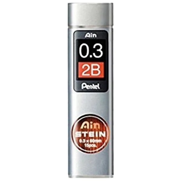 Pentel Ain Stein 0.3 Mm 2b 15'li Tüp Kalem Ucu - Görsel 4