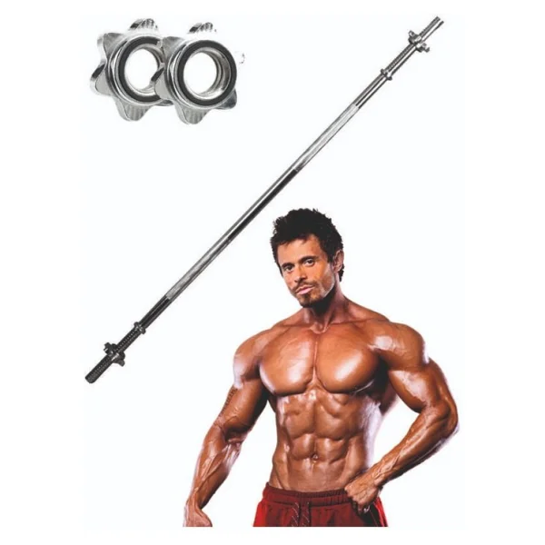 Buffer Düz Bar 120 Cm Krom Halter Ağırlık Barı - Görsel 3