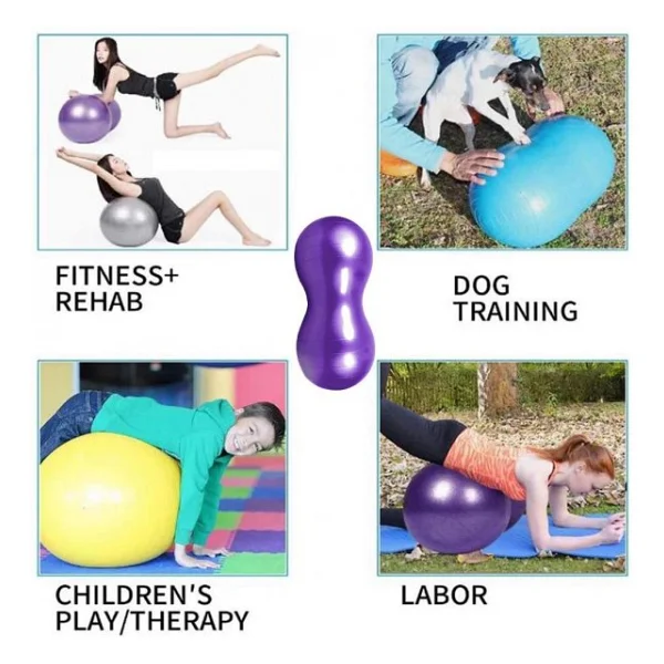 Avessa Fıstık Şeklinde 45x90 Cm Pilates Topu - Görsel 2