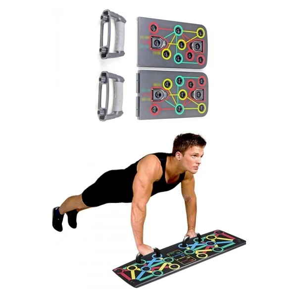 Modacar Buffer Çok Fonksiyonlu Katlanabilir Şınav Tahtası Platformu Fitness Spor Kondisyon Sağlama Aleti - Görsel 8