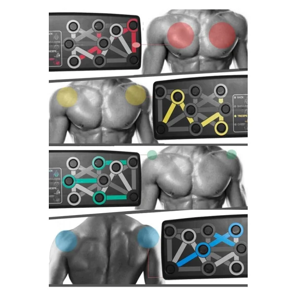 Modacar Buffer Çok Fonksiyonlu Katlanabilir Şınav Tahtası Platformu Fitness Spor Kondisyon Sağlama Aleti - Görsel 9