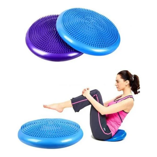 Leyaton Denge Diski Balance Trainer Denge Topu Pilates Balans Disk Kırmızı - Görsel 5
