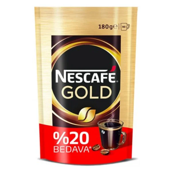 Nescafe Gold Granül Kahve 180 Gr Eko Paket 3'lü - Görsel 3
