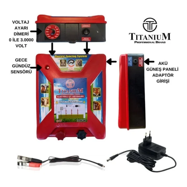Titanium Night Shock 30k Elektirikli Çit Sistemi Set-2 30000 Volt - Görsel 4