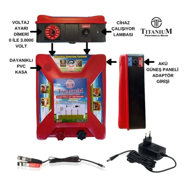 Titanium Night Shock 30ka Elektirikli Çit Sistemi 30000 Volt - Görsel 3