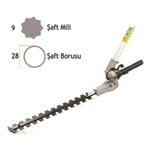 Tırpan Ucu Çit Budama Aparatı Tüm Modellere Uygun - 28 Mm 9 Diş - Görsel 3