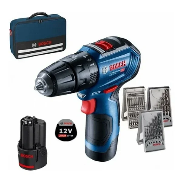 Bosch Gsr 12v-30 Çift Akülü 2 Ah Vidalama Makinesi - Görsel 3