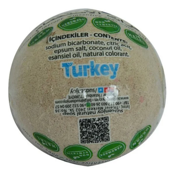 Lavantalı El Yapımı Banyo Bombası Banyo Topu Mor 90-120 Gr - Görsel 3
