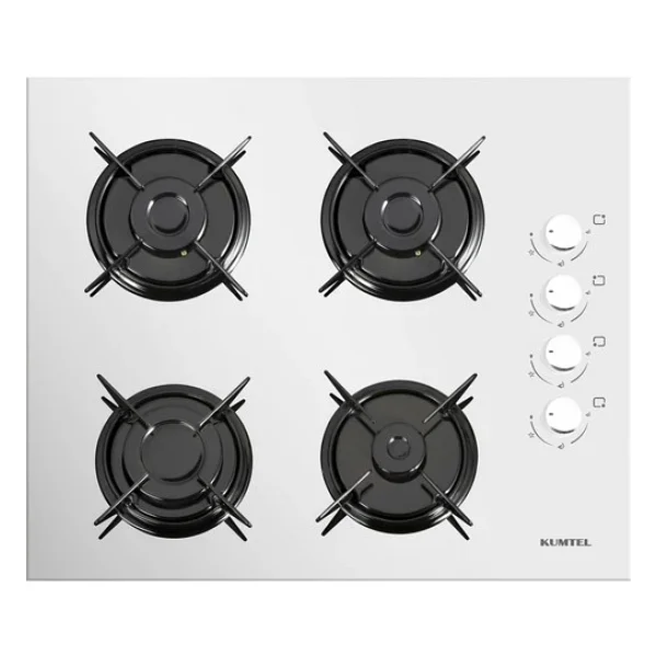 Kumtel Turbo Kristal Beyaz Cam Ankastre Set (Da6-830 Davlumbaz + Ko-40 Tahdf Ocak + B66-Sf2 Fırın) - Görsel 4