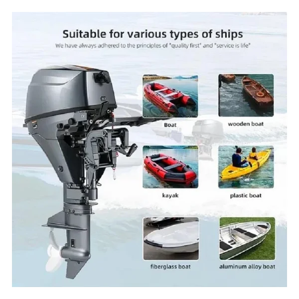 Tomking Tk098l 4 Zamanlı 9.8 Hp Uzun Şaft Bot Motoru - Görsel 5